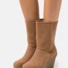Anna Field Winter Boot - Enkellaarsjes Met Sleehak - Cognac -Mode Goedkoop 0a0e208641da49138277589d1dfc661b