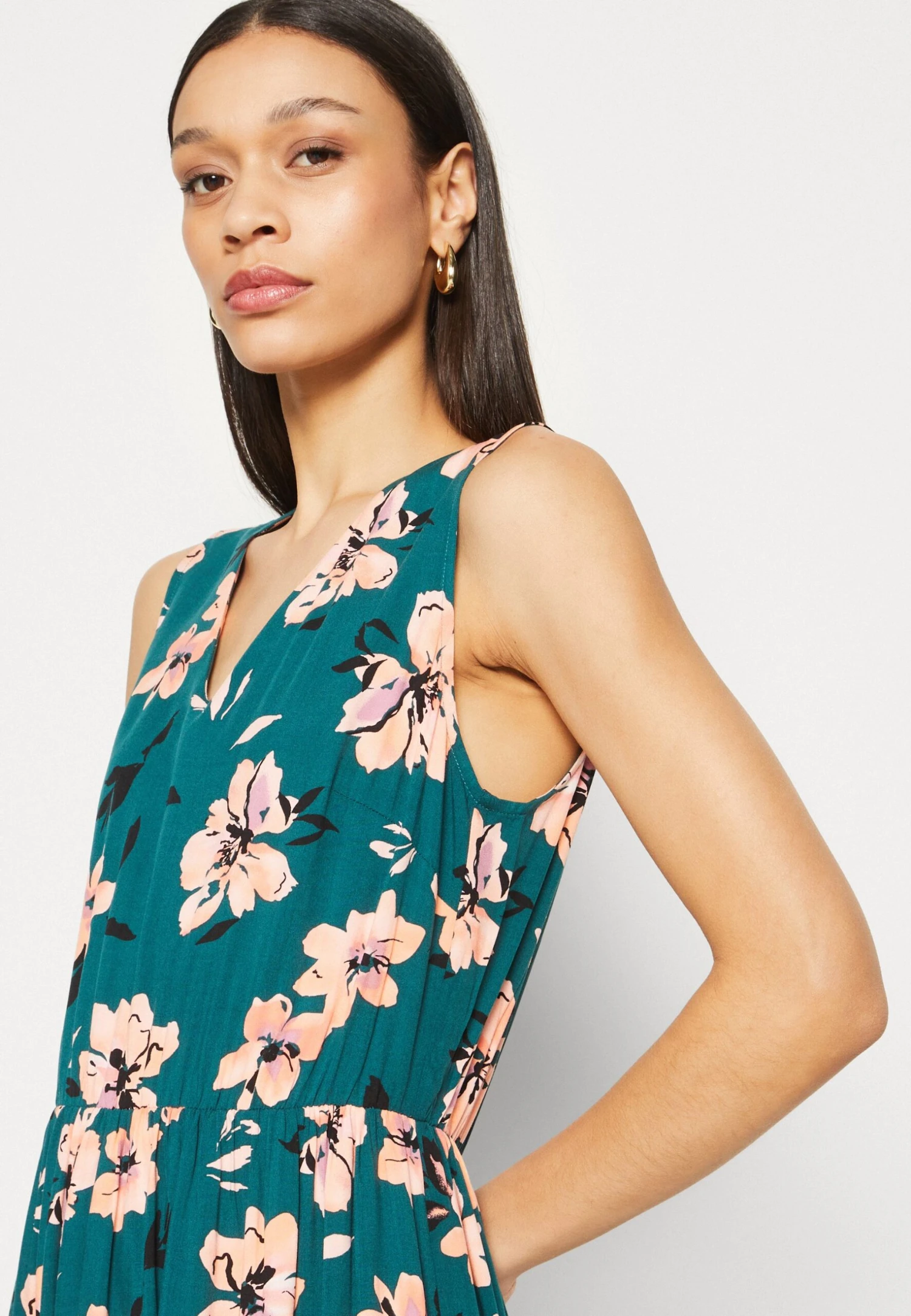 Anna Field Maxi-Jurk - Dark Green/Pink 8 Anna Field Maxi-Jurk - Dark Green/Pink - Image 6