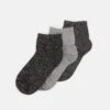Anna Field Lurex Socks 3 Pack - Sokken - Grey/Black -Mode Goedkoop 3a9a8570f02344c6a4aefc39406ada84