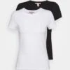 Anna Field 2 Pack - T-Shirt Basic - White/Black
