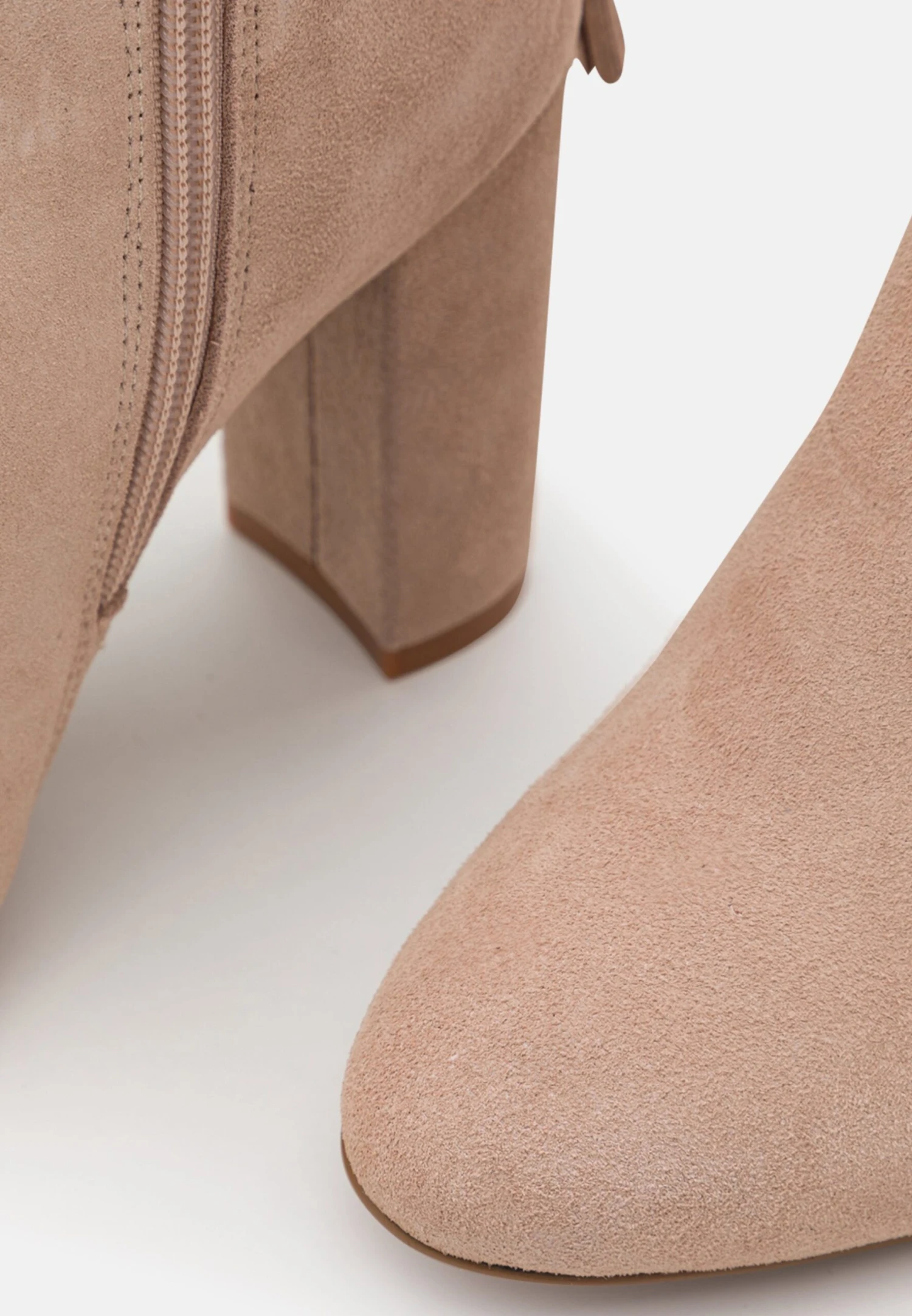 Leather - Laarzen Met Hoge Hak - Beige 8 Leather - Laarzen Met Hoge Hak - Beige - Image 6