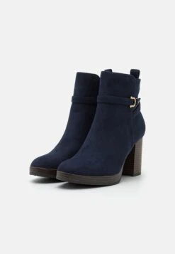 Anna Field Enkellaarsjes Met Plateauzool - Dark Blue -Mode Goedkoop 48b62c617936459986dcb99464d9cd10