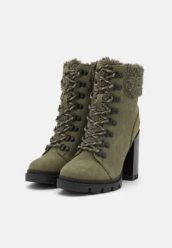 Anna Field Leather - Veterboots - Khaki -Mode Goedkoop 5351ec4084c242d6a16e56ca22fd1479