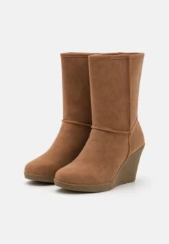 Anna Field Winter Boot - Enkellaarsjes Met Sleehak - Cognac -Mode Goedkoop 64d45de883534e7f974d195c7e051ad9