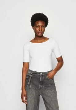 Anna Field T-Shirt Print - Dark Yellow/White -Mode Goedkoop 6b6a00b368df458aaf5c91a85226b3ba