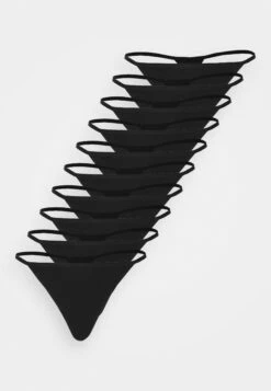 Anna Field Cody 10Pp Cotton Thong - String - Black -Mode Goedkoop 6de15257f4c74e21863d51ea6a809790