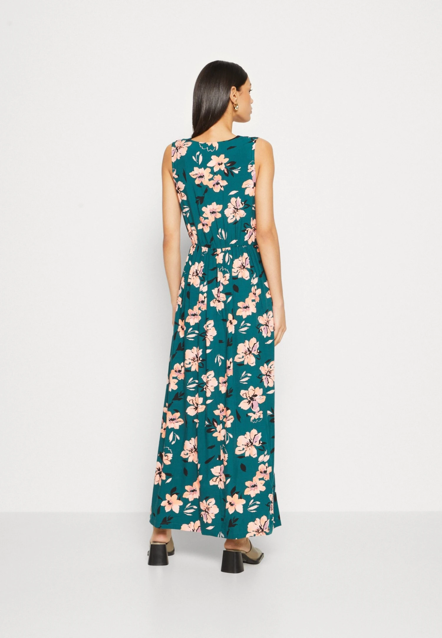 Anna Field Maxi-Jurk - Dark Green/Pink 5 Anna Field Maxi-Jurk - Dark Green/Pink - Image 3