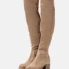 Overknee Laarzen - Beige -Mode Goedkoop 8aacc4850f7d4cf48102a28313092cc2