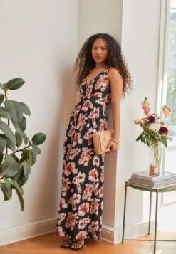 Anna Field Maxi-Jurk - Black/Pink/Multicoloured