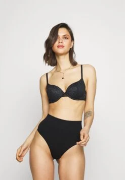 Anna Field 2Pp High Waist Thong - String - Black -Mode Goedkoop a445742073d54b29ad603d96bf5cfa73