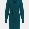 Anna Field Wrap V Ausschnitt Mini Strickkleid Mit Gürtel - Etui-Jurk - Deep Teal -Mode Goedkoop e8c1bdc054594d3a8e48661b797e174b
